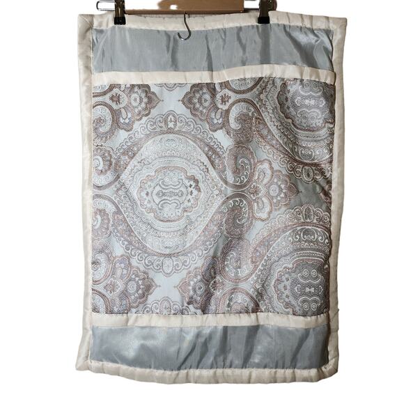 HOME EXPRESSIONS Light Blue Silver Shine Lightweight STANDARD Pillow Shams set/2 - Picture 1 of 12